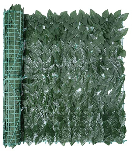 1m×3m Artificial Plant Wall, Artificial Ivy Fence Screening For Privacy Protection And Decoration,PVC Material Fake Plants Hedge Roll,Pattern#3