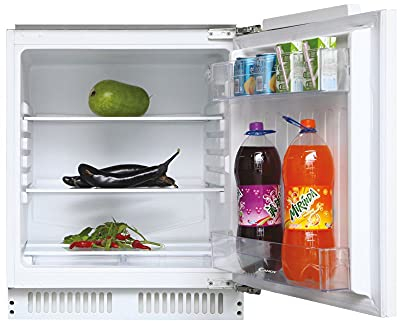 Candy CMLS59EW Unterbau-Kühlschrank/Schlepptürtechnik/Eintürig/Nische 82 cm / 135 Liter / 3 Glasplatten