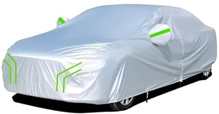 generisch Auto abdeckplane wasserdicht kompatibel mit seat Alhambra 2000-2024,Outdoor Atmungsaktive Auto-Vollabdeckung, Staubdicht UV-Schneestaub Winddichte(Silver Green)