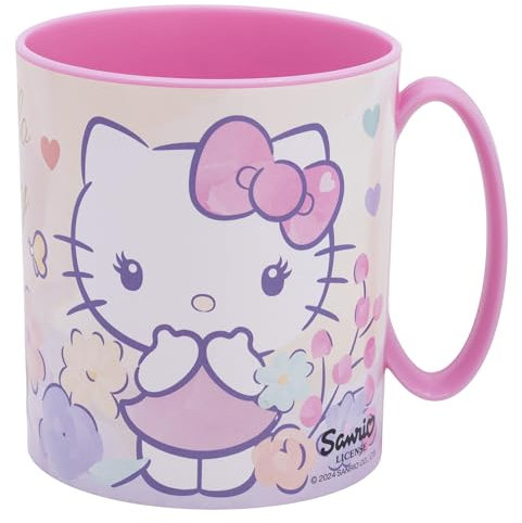 Hello Kitty Tasse en plastique réutilisable pour micro-ondes 390 ml