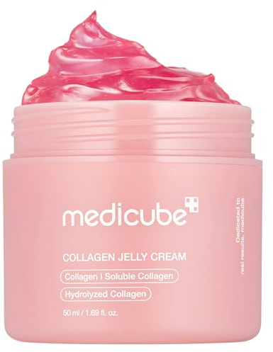 medicube Collagen Jelly Cream - Crema Viso con Collagene Idrolizzato, Niacinamide e Acido Ialuronico Per un effetto Rimpolpante e Idratante, Jelly Texture - Skincare Coreana, 50ml