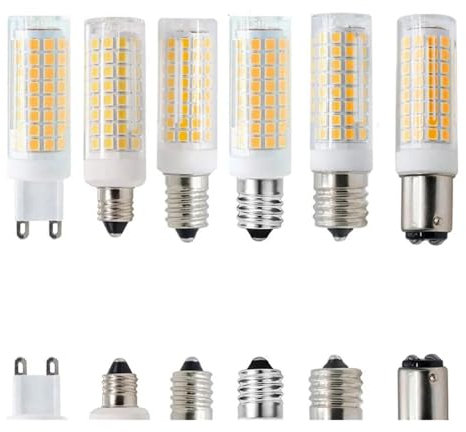 wenwendianzi Luminosità 102 LED G4 G9 BA15D E11 E12 E14 E17 Luci a LED Lampadine a Mais 9W Sostituisci lampade alogene da 80W AC 220V 110V for la casa(Warm White,E11_110V)