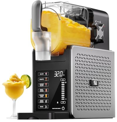Fiii Slushie Machine 92 oz, Slushy Machine for Home, 6 Preset Programs, Quiet Operation, LED Display, Auto-Clean, No Ice Needed, Perfect for Milkshakes, Margarita Smoothie, Frappes and More