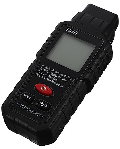 Mipcase Hygromètre testeur d'humidité du bois resistance electrique résistance électrique mesureur d'humidité portable plantes à l'intérieur humidimètre Murmètre Mur Plastique Grey