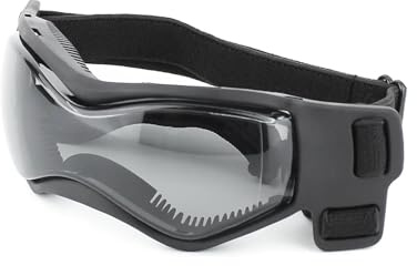 Orynosiy Gafas de sol antiparras para perros y gatos, protección contra el frío, para exteriores, ciclismo, accesorios para mascotas (negro, M)