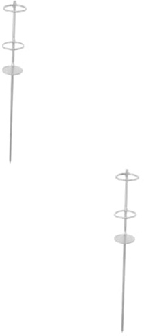 TOYANDONA 2 Piezas Soporte de Sombrilla de Sombrillas Inserción Tierra Ligero y Resistente