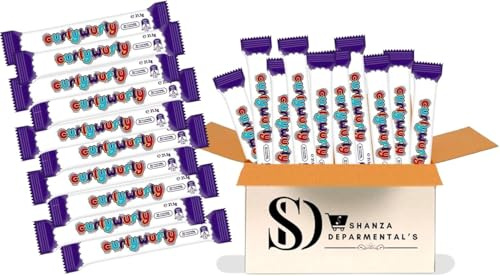 Curly Wurly Chocolate Bar Fun & Chewy Chocolate 21.5 Treats for Snacking, Gifting, Lunchboxes, Party Bags & On-the-Go treats (Pack of 20)