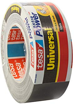 tesa 56389 Reparaturband extra Power Universal, UV-beständig, wasserfest, 50m x 50mm, schwarz (2er Pack)