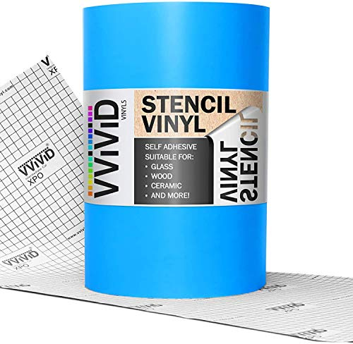 VViViD Blue Stencil Vinyl Masking Film with Anti-Bleed Technology (12 x 6ft)