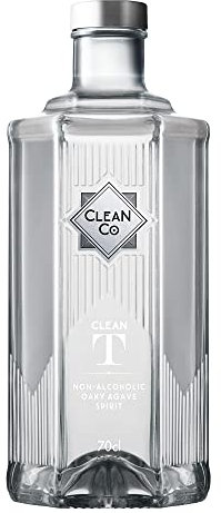 CleanCo | Clean T | Non Alcoholic Tequila Alternative | Oaky Agave Flavouring | Clean Tequila | Low Carb & Diet Friendly | 70cl Bottle | Non Alcoholic Spirit | Vegan, Gluten-Free Formula