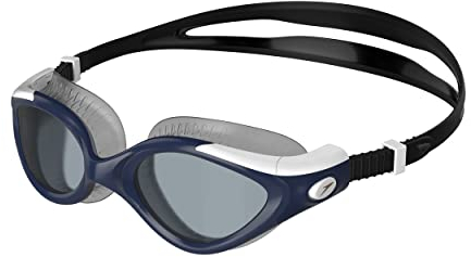 Speedo Women's Futura Biofuse Flexiseal Swimming Goggles, Black/True Navy/White/Smoke, One Size