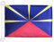 AZ FLAG - Drapeau La Réunion - 45x30 cm - Pavillon Nautique Réunionais - France Spécial Bateau Et Extérieur En Maille Bloquée Avec Anneaux Plastiques Intégrés - 30g