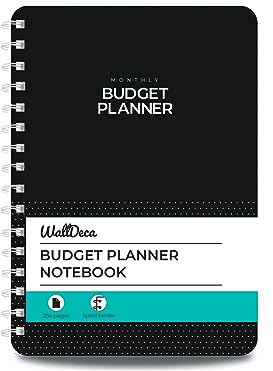 WallDeca Planificateur budgétaire non daté, carnet de suivi des dépenses, journal de budget mensuel, planificateur financier et livre de comptes pour prendre le contrôle de votre argent