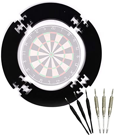 Dartscheibe Schutzring Dart Surround Catchring, Dart Auffangring Dart Backboard Eva Dart Wandschutz, 45 cm Durchmesser, Schwarz