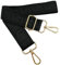 Verstellbarer Schultergurt für Taschen Schwarz, Taschengurte zum Wechseln, Taschengurt Breit mit Karabiner Gold, 80-130 cm Tragegurt Tasche für Damen Schulterriemen, Handtasche, 3.8cm, 1301