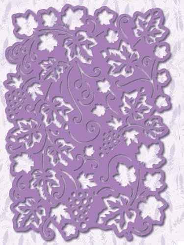 Dawn Bibby Creations Provencal. Grapevine Stencil, White