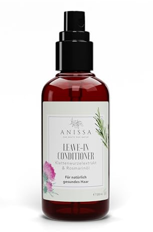 ANISSA Conditioner Haar für trockenes, geschädigtes Haar, vegane Naturkosmetik Made in Deutschland stärkt die Haarwurzeln für tägliche Pflege ohne ausspülen - Leave in Frauen Hair Conditioner (200ml)