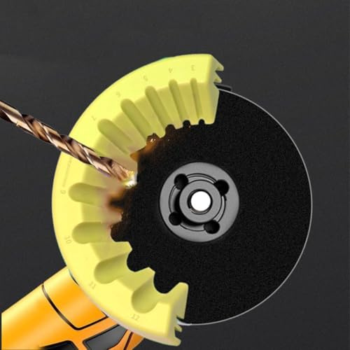 Gdfnmogo Afilador de brocas multiusos de 3 a 12 mm con accesorio de pulido compatible con amoladora angular de 100 tipos, herramienta de molienda de precisión para carpintería y (A)