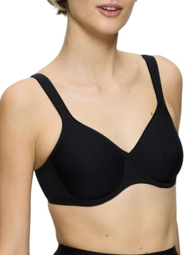 Triumph Damen BH Modern Soft+Cotton W, mit Bügel, ohne Polsterung, Verstellbare Träger, 110B, Schwarz