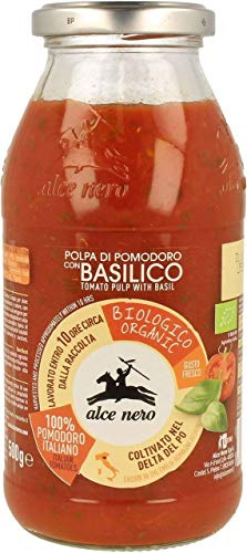 Tomatsås med bio basilika 500 g - ALCE NERO