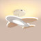 Schindora 35W LED Deckenleuchte Kinderzimmer I Flugzeugform Dimmbar Deckenleuchten mit Fernbedienung I 50 * 45cm I 2700-6500K I Weiß und Holz Zubehör Deckenlampe