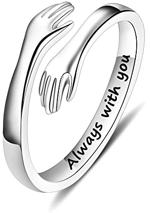Yesteel Hug Ring Jewelry for Teen Girls Women Wife