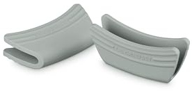 Le Creuset Silicone Set of 2 Handle Grips, 5 x 2 1/2 Each, Sea Salt