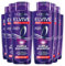 L'Oréal Paris Elvive Color Vive Purple Shampoo Anti Giallo per Capelli Grigi e Biondi Decolorati Neutralizza Sfumature Gialle e Arancioni - 6 Flaconi da 200ml