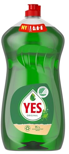 YES Diskmedel Original med en rik formula för skinande ren disk, effektivt avlägsnande av ingrodda matrester och fantastisk fruktig och blommig doft 1250ml