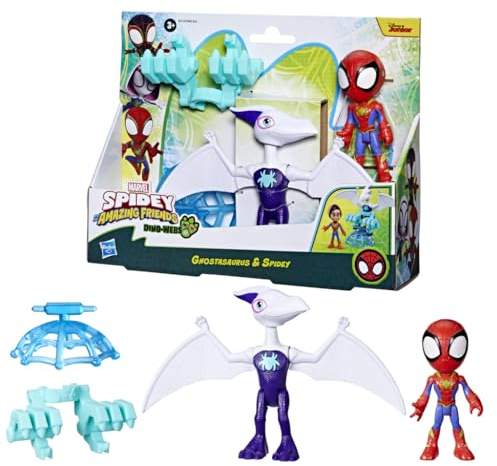 Marvel Spidey und Seine Super-Freunde Dino-Webs Ghostasaurus & Spidey, Spider-Man Action-Figuren