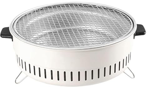 Acunny Barbecue au charbon de bois - Barbecue robuste avec une capacité suffisante pour la cuisson en plein air, le barbecue, le camping, le barbecue, le barbecue sphérique à charbon pour les petites