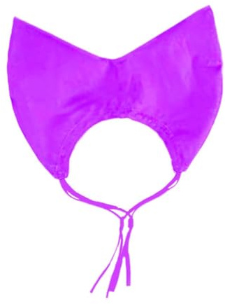 Folpus Bonnet de Douche pour Chien et Chat, Garde Les Oreilles Au Sec, Réglable, Imperméable, Réutilisable, pour Animal de Compagnie, Protection Des Oreilles, violet