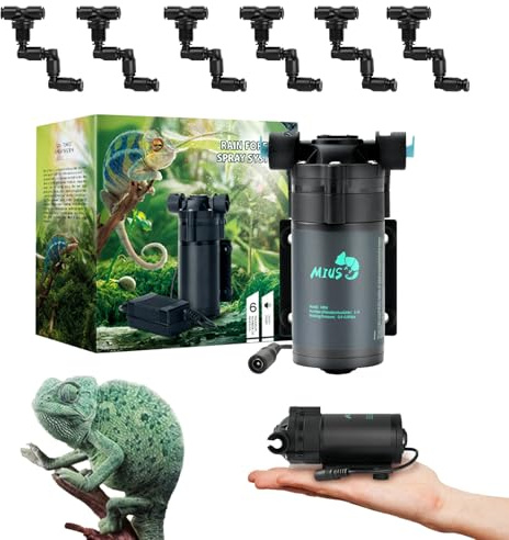 Terrarium Mister, Terrario De Plantas Con 6 Boquillas Humidificador De Niebla Para Plantas Para Terrario De Reptiles Con Sistema De Riego Ajustable De 360 ​​​​° Para Terrarios Y Plantas De Anfibios