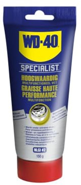 WD-40 Specialist Graisse multi-usages haute performance | Tube de 150 g | Sulfonate de calcium | Pour roulements, engrenages, arbres et articulations | Très haute résistance à la pression et à l'eau |