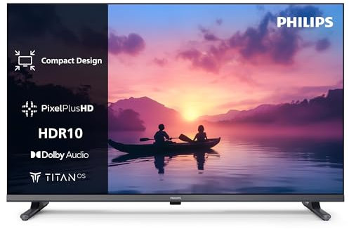 Philips 32PFS6000 2K HD LED Smart TV - 32 Zoll Display mit Pixel Plus, Titan OS Plattform und Dolby Digital Sound - Funktioniert mit Alexa und Google Sprachassistent