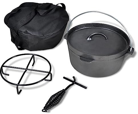 Casa e giardino, cucina e sala da pranzo, pentole e bakeware, pentole, forni olandesi, forno olandese, 4,2 L compresi gli accessori