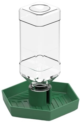 Nucelit Dispensador automático de agua para reptiles, fácil de limpiar, comedero de alimentos, cuenco de agua para tortugas y lagartos, suministro de riego para reptiles