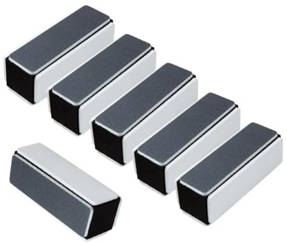 LALADEFIEE Bloques Pulidores de Uñas de Plástico de Cuatro Lados, 10 Piezas Portátiles para Manicura en Casa y Salón de Decoración de Uñas