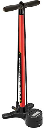 Lezyne Gravel Digital Drive, Standluftpumpe, Stahl, 100 PSI/6,89 Bar, digitales Manometer, für Presta- und Tubeless-Ventil