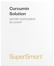 Supersmart - Tumeric Curcumin Solution - Curcuma - Conditionnement en Capsules LICAPS® (185 Fois plus Biodisponible que la Curcumine Classique) | Sans OGM - 60 Licaps