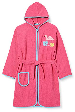 Playshoes Accappatoio In Spugna Per Bambini, Unisex - Bambini e ragazzi, Fenicottero, 110-116