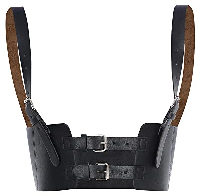 QKEPCY Arnés Corporal Ajustable Cinturón Decorativo Tirantes Estilo Gótico Complemento Vestimenta Mujer Elegante Accesorio Ropa