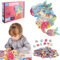 Puzzle Kinder Kinderspiele Mini Puzzle Meerjungfrau 128 Teile Knobelspiele Jigsaw Puzzles Puzzlespiel Ocean Toy Geduldspiele für Kinder Erwachsene Montessori Spielzeug ab 3 4 5 6 7 8 9 Jahre