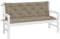 Tidyard 2 STK. Bankauflage Gartenbankauflage Gartenbank Auflage Bankkissen Sitzkissen für Gartenbank Polster Auflage Outdoor Bankpolster Sitzpolster für Gartenbank Taupe 150x50x7 cm Oxford-Gewebe