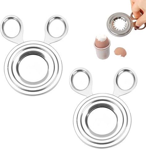 2 Stück Eierköpfer Eieröffner Eierschalensollbruchstellenverursacher Testsieger Eierstecher Eierlocher Egg Edelstahl Eier Eierschneider Clack Eierknacker Köpfer Eggsecutor Ei-Sollbruchstellen-Verursac