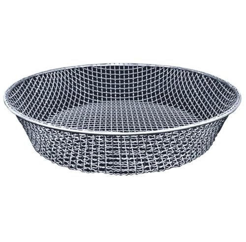 trädgårdssil Rund stor sikt för galvaniserad järn jord trädgårdssand siktar hushåll industriella Siktersättningsverktyg Jordfilter(43cm-2mm)