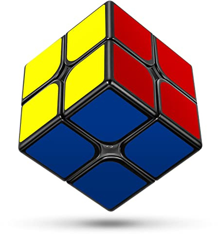 KOSTACHI 2x2 Speed Cube, Professioneller 2x2x2 Zauberwürfel Schwarz, 3D Magische Würfel 2x2, Spielzeug für Erwachsene & Kinder
