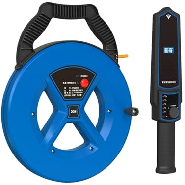MERHOVO Rilevatore di perdite d'Acqua, Rivelatore di Blocco del Tubo di Ferro Pip PQ-CD20 PQ-CD30 Strumento diagnostico Scanner Pipeline Blocking Intasamento Idraulici Strumento(30m)