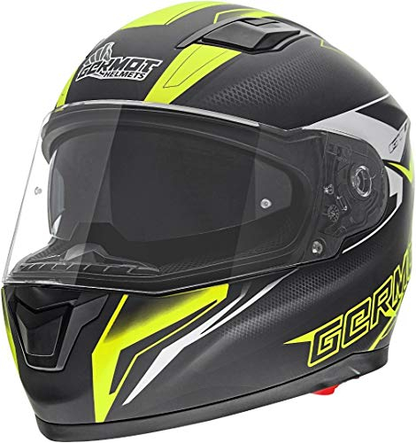 Germot GM 330 Dekor Helm Schwarz Matt/Neon M (57/58)