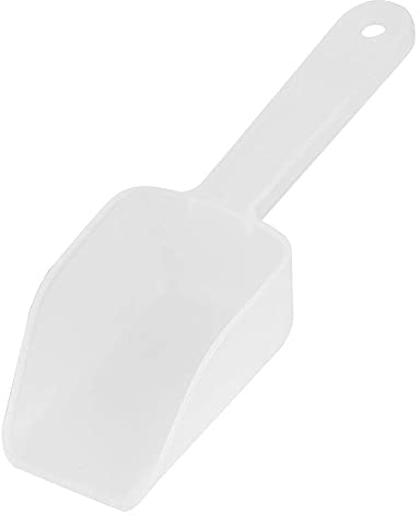 8Pcs Mini PP Hand-held Plastic Scoop Ice Scraper Shovel Food Shovel for Nut Wheat Sugar Popcorn Flour Dessert for Birthday Parties Home Kitchen Use